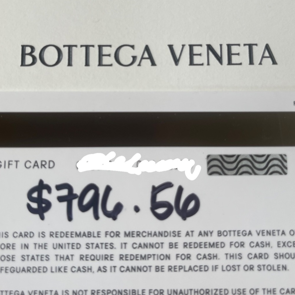 Bottega Veneta gift card for sale!!